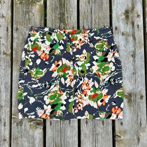 Anna Scott ⎮ Floral denim skirt